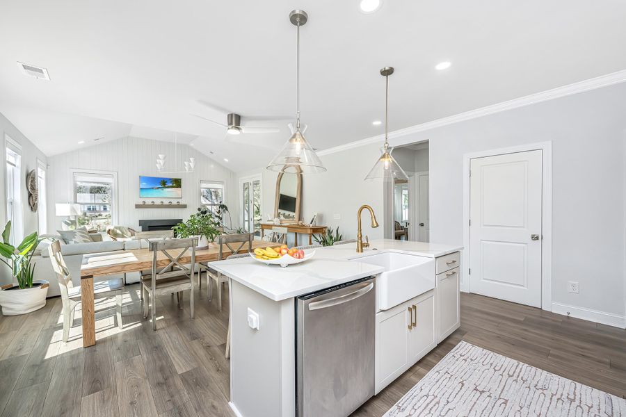 Furnished interior view inside a new home in , Awendaw (Image 34).