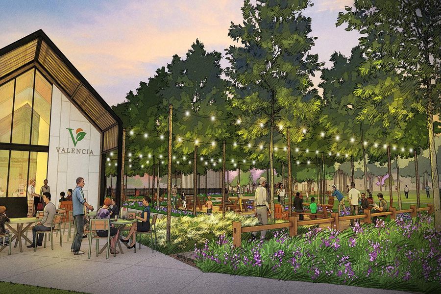 Front exterior of a new home in Valencia 60', Manvel, TX, highlighting curb appeal (Image 2).