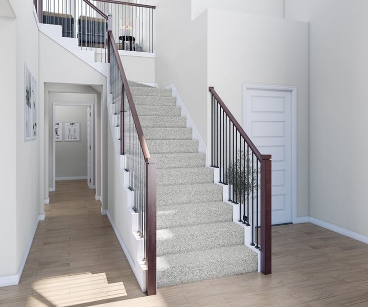 Spacious, unfurnished interior of a new home in Terrace Collection at Heritage, Dripping Springs (Image 20).