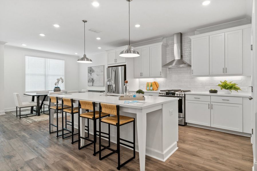 Representative furnished interior of a home built from the The Stockton by The Providence Group in Millcroft Townhomes, Buford (Image 8).
