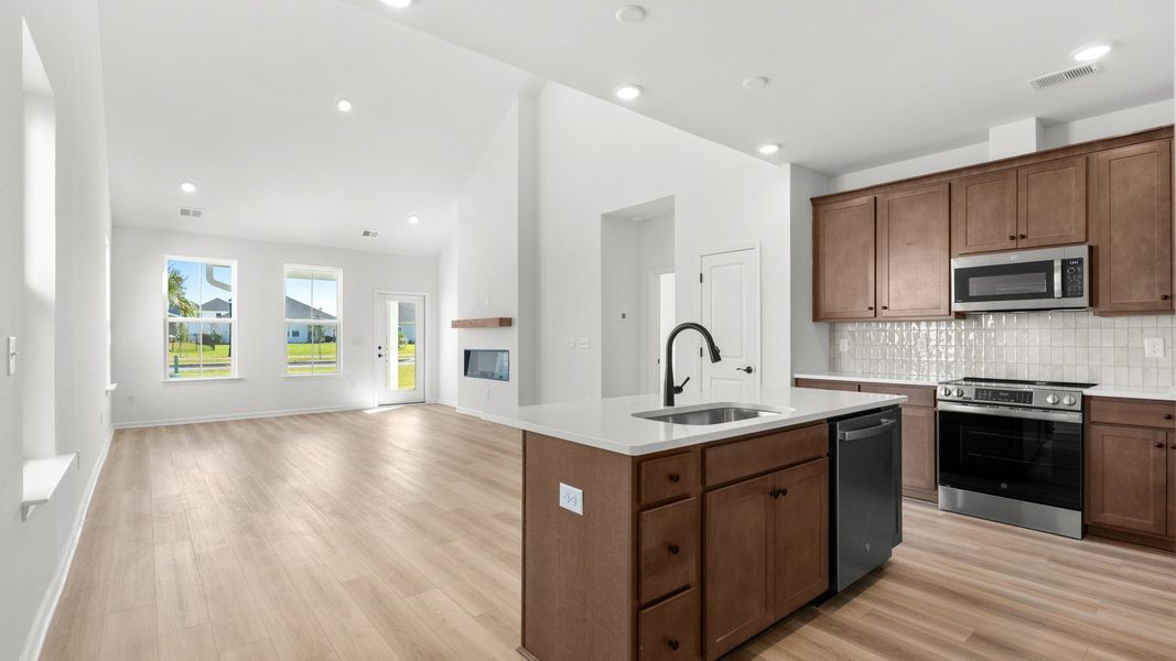 Furnished interior view inside a new home in Indigo at the Preserve, Longs (Image 5).