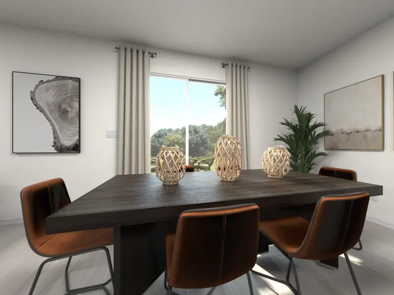 Furnished interior view inside a new home in Cyrene at Minneola - Villas, Minneola (Image 4).