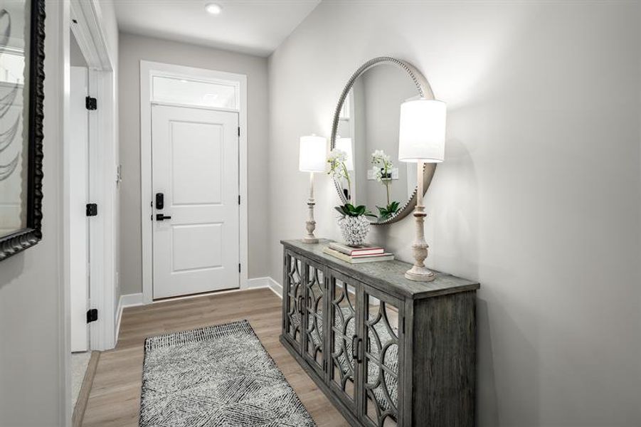 Representative furnished interior of a home built from the Greenwood by Ryan Homes in Windsor Estates, Walhalla (Image 7).