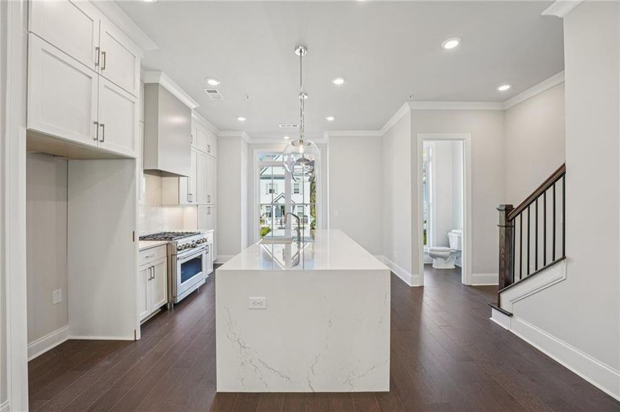 Furnished interior view inside a new home in Towns on Thompson, Alpharetta (Image 15).