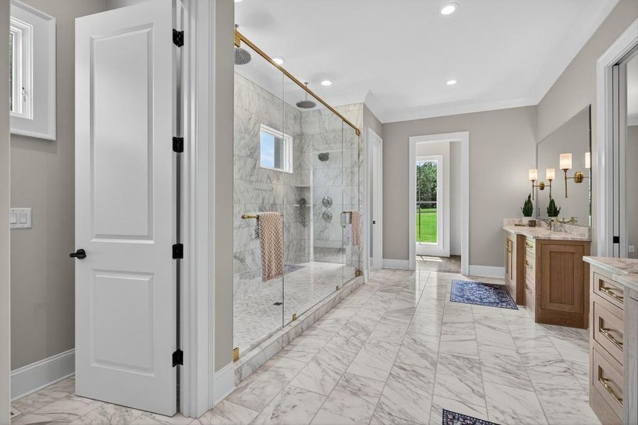 Furnished interior view inside a new home in , Newnan (Image 74).