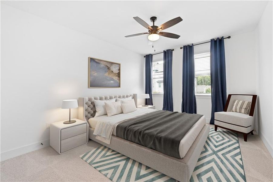 Furnished interior view inside a new home in , Cumming (Image 16).