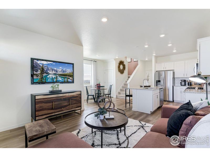 Furnished interior view inside a new home in Revere at Johnstown, Johnstown (Image 16).