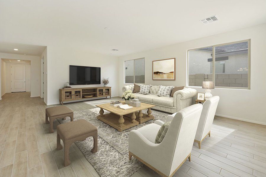 Furnished interior view inside a new home in Alora at Ironwing, Litchfield Park (Image 3).
