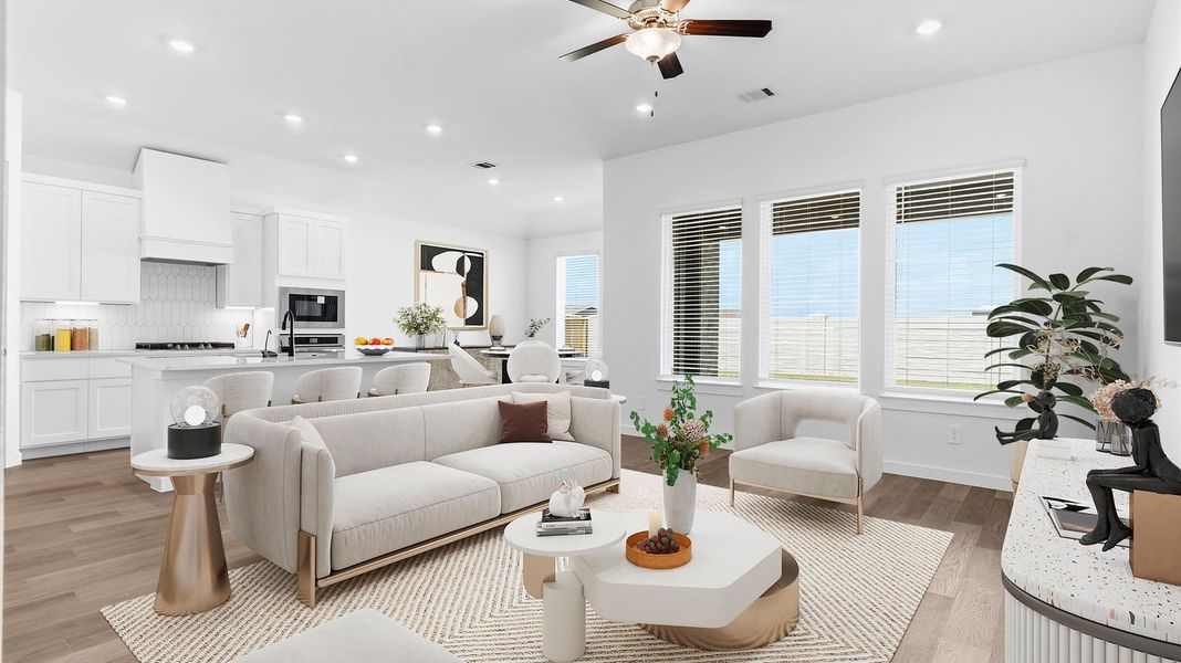 Furnished interior view inside a new home in Davis Harbor, League City (Image 8).