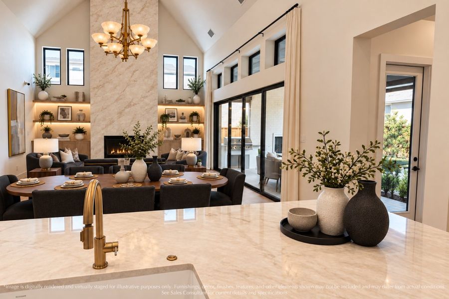 Representative furnished interior of a home built from the Carmel by Landon Homes in Fields - Brookside North, Frisco (Image 6).