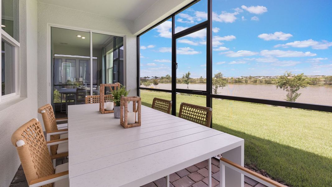 Representative exterior details of a home built from the DENHAM by D.R. Horton in Lakes of Mount Dora, Mount Dora (Image 3).