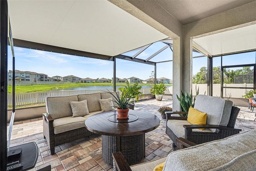 Exterior details and patio area of a home in Berry Bay, Wimauma (Image 28).