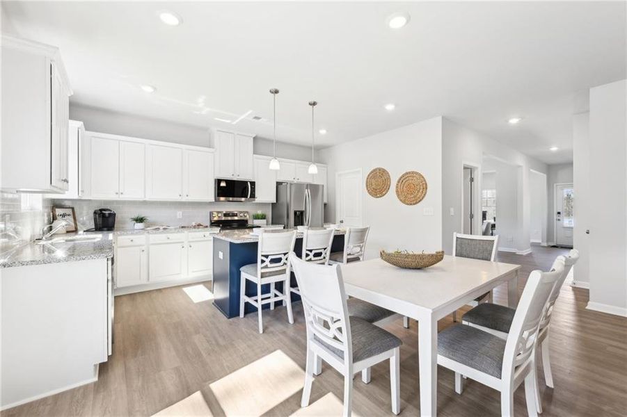 Furnished interior view inside a new home in The Hills at Cedar Creek, Winder (Image 4).