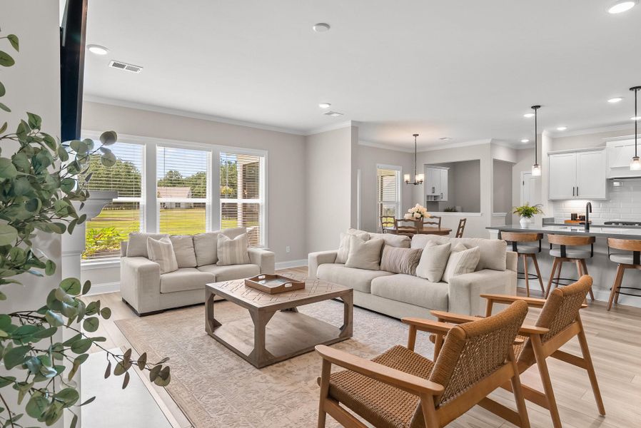 Furnished interior view inside a new home in Sea Island Preserve, Johns Island (Image 9). Furnished interior view inside a new home in Sea Island Preserve, Johns Island (Image 9).