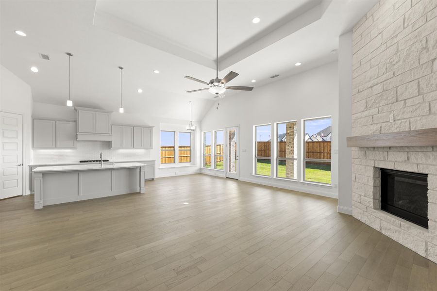 Representative unfurnished interior of a home built from the Preston by Windsor Homes in Nelson Lake Estates, Rockwall (Image 20).