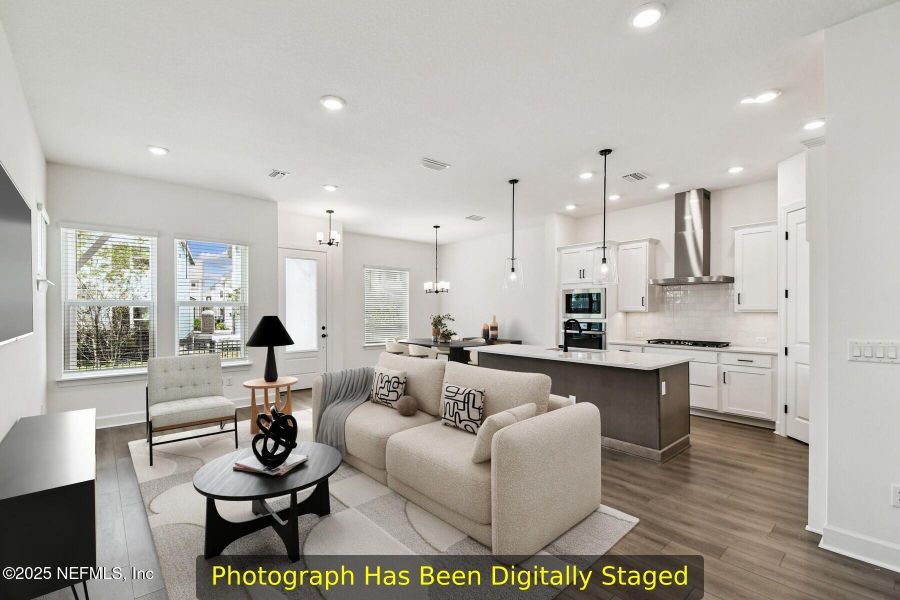 Furnished interior view inside a new home in Granville at eTown 34', Jacksonville (Image 10).