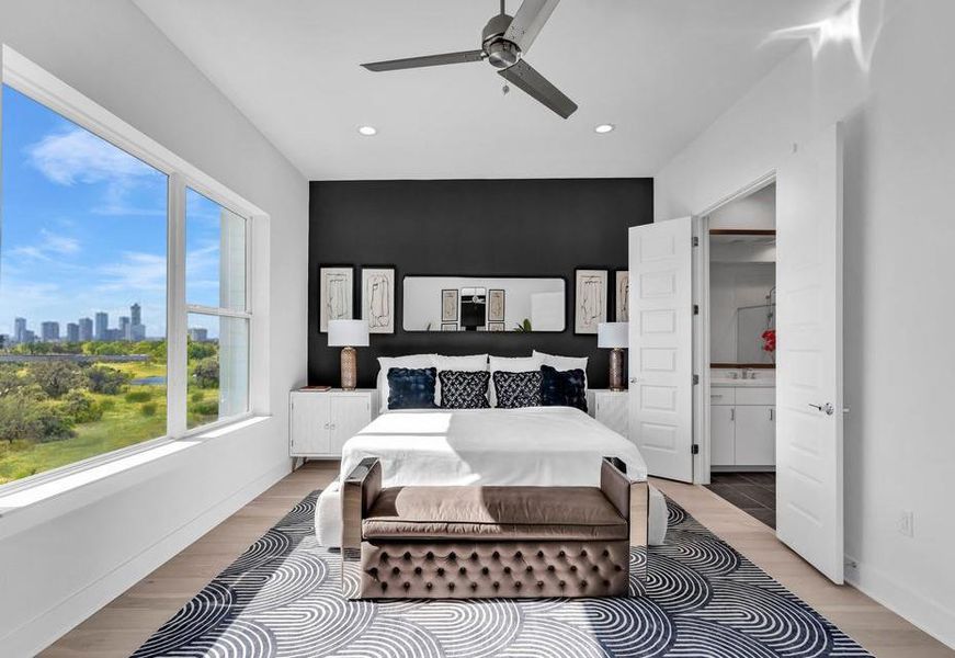 Furnished interior view inside a new home in , Austin (Image 13).
