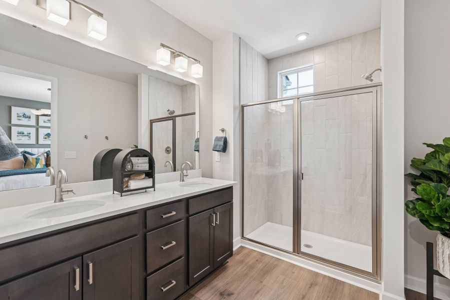 Representative furnished interior of a home built from the Sampson by Tri Pointe Homes in Mews at Holding Village, Wake Forest (Image 13). Representative furnished interior of a home built from the Sampson by Tri Pointe Homes in Mews at Holding Village, Wake Forest (Image 13).