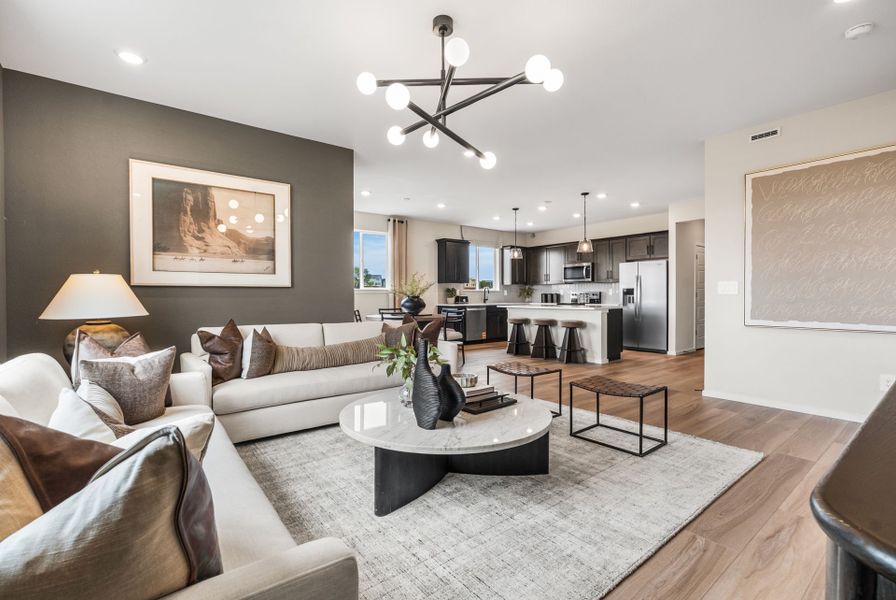Representative furnished interior of a home built from the Highgate by Pulte Homes in Murata Farms, Fort Lupton (Image 16). Representative furnished interior of a home built from the Highgate by Pulte Homes in Murata Farms, Fort Lupton (Image 16).