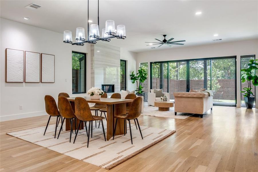 Furnished interior view inside a new home in , Dallas (Image 7).