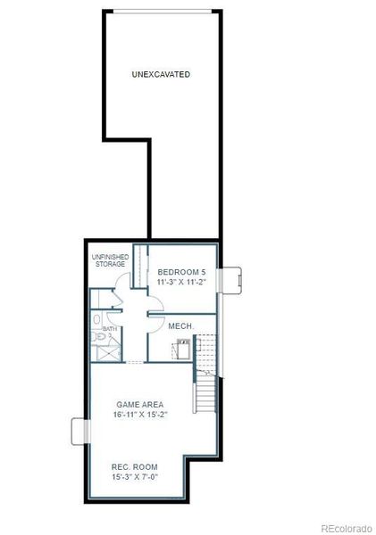 2D floor plan layout of this home in Painted Prairie, Aurora, CO (Image 5). 2D floor plan layout of this home in Painted Prairie, Aurora, CO (Image 5).