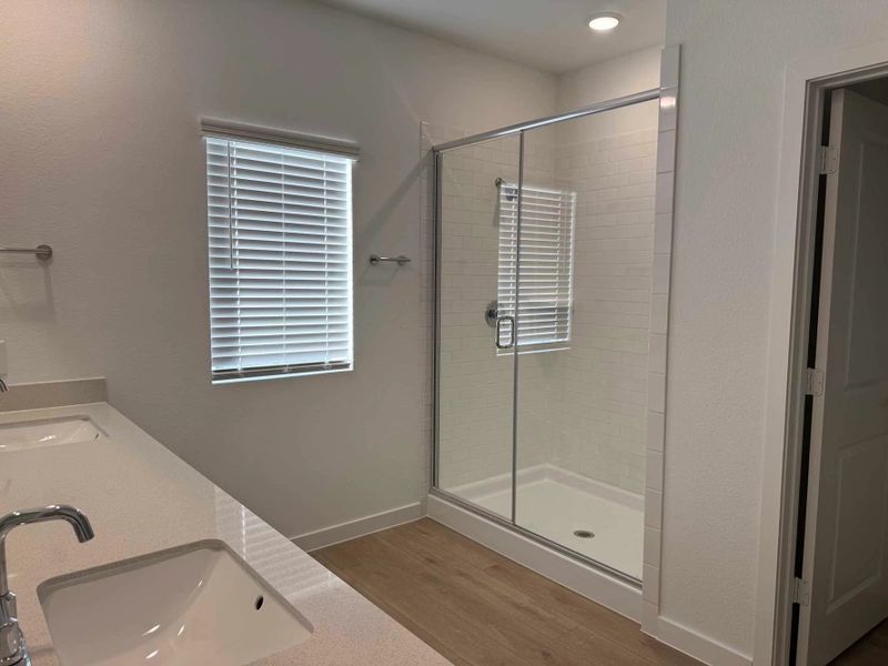 Primary Bathroom Construction Progress featuring the Coastal Collection