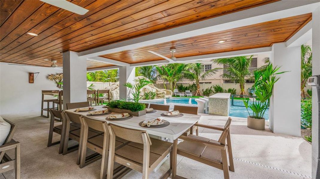 Exterior details and patio area of a home in , Sarasota (Image 21).