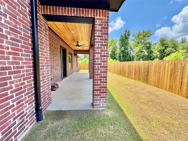 Exterior details and patio area of a home in , Lindale (Image 3). Exterior details and patio area of a home in , Lindale (Image 3).