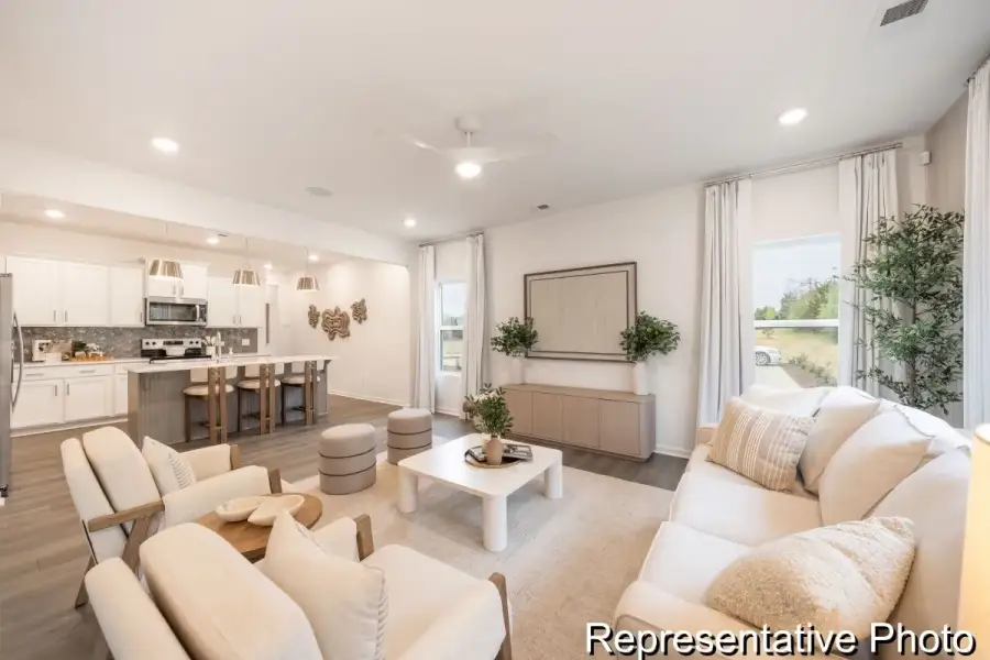 Furnished interior view inside a new home in Harpers Landing Townhomes, Walkertown (Image 9).
