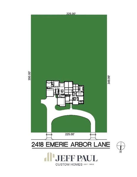The site plan outlines the home’s placement on its spacious Stallion Lakes lot, including driveway flow, outdoor living zones, and overall footprint. A clear visual that helps showcase scale and orientation. A helpful reference for understanding how the property lives.