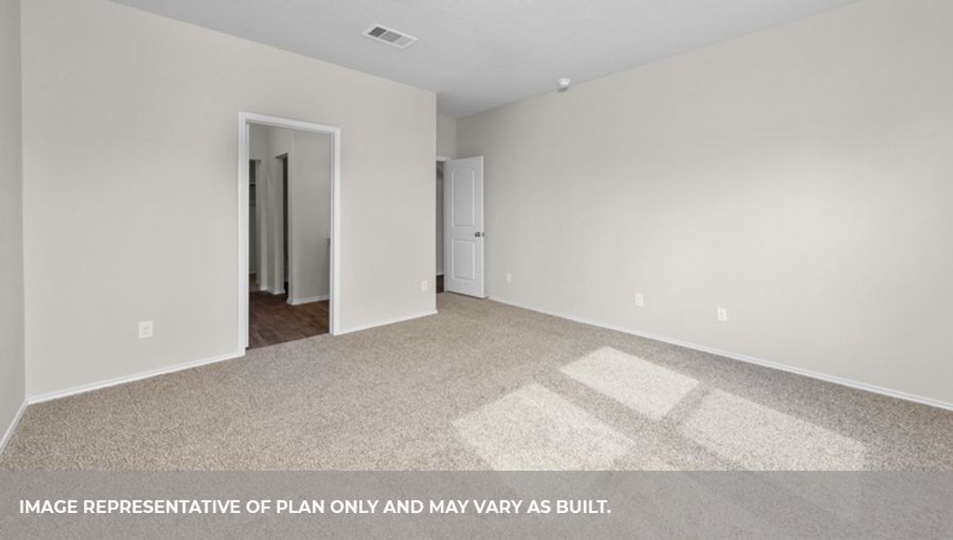 Representative unfurnished interior of a home built from the Midland by D.R. Horton in Harrington Trails at The Canopies, New Caney (Image 23).