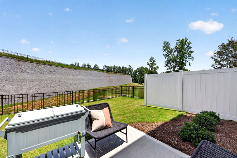 Exterior details and patio area of a home in Millstone, Cramerton (Image 4).