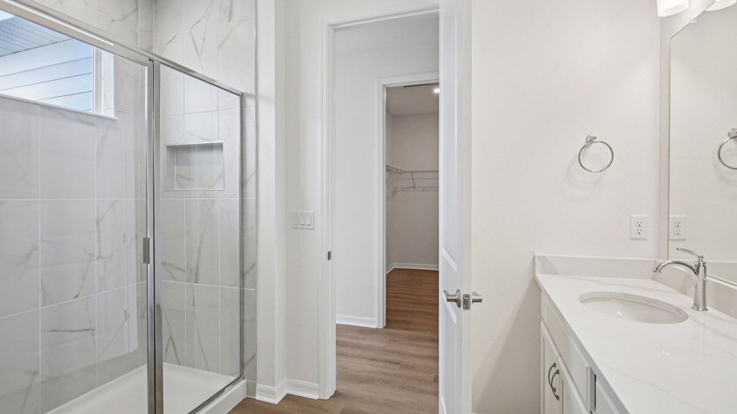 Furnished interior view inside a new home in Isla Mirada, San Antonio (Image 32).