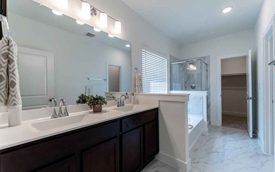 Furnished interior view inside a new home in Massey Oaks, Pearland (Image 8).