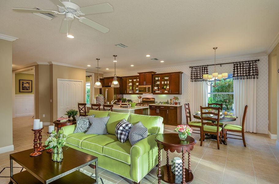Furnished interior view inside a new home in Tide Marsh, Fort Myers (Image 23). Furnished interior view inside a new home in Tide Marsh, Fort Myers (Image 23).
