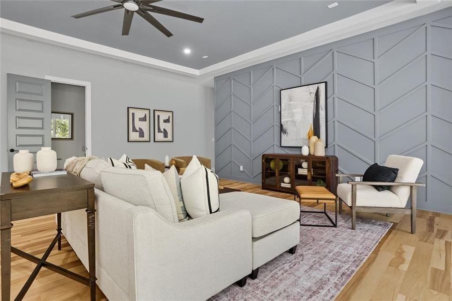 Furnished interior view inside a new home in , Marietta (Image 40).