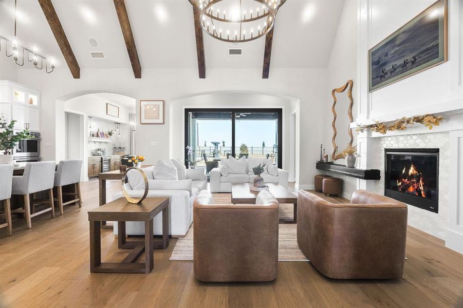 Furnished interior view inside a new home in Pecan Square, Northlake (Image 6).