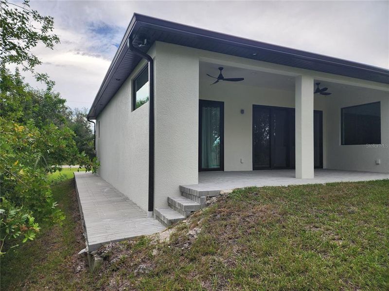 Exterior details and patio area of a home in , Port Charlotte (Image 4). Exterior details and patio area of a home in , Port Charlotte (Image 4).