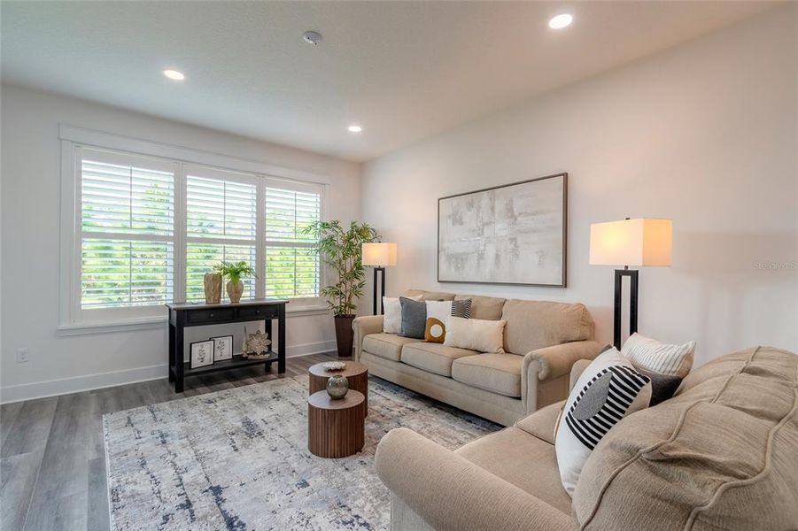 Furnished interior view inside a new home in The Isles at Venetian Bay, New Smyrna Beach (Image 16).