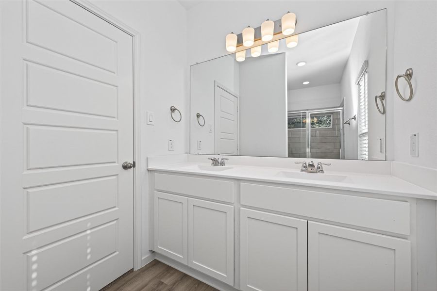 Furnished interior view inside a new home in Enclave at Willis, Willis (Image 11).