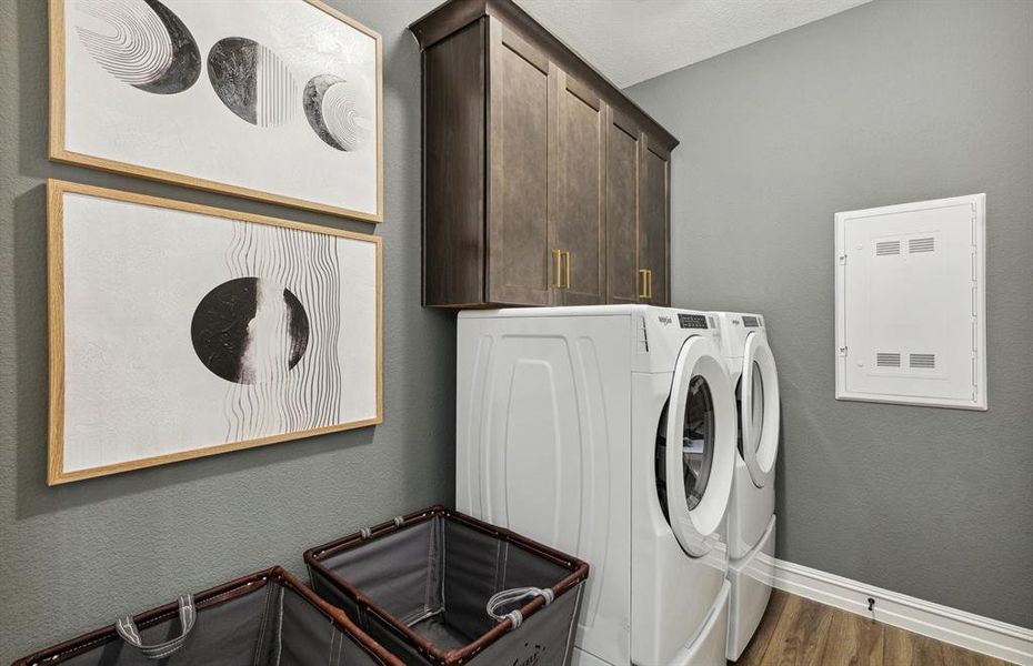 *Model Representation - Laundry room with lots of storage space