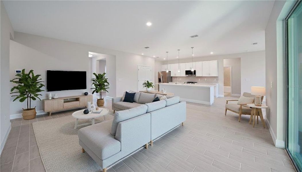 Furnished interior view inside a new home in , Palm Coast (Image 18).