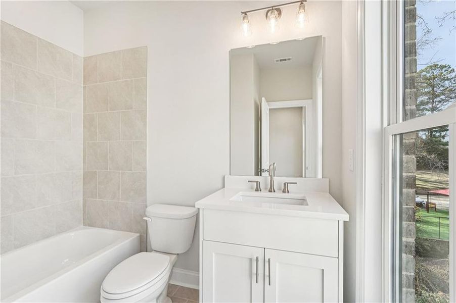 Furnished interior view inside a new home in Byers Park, Alpharetta (Image 21).