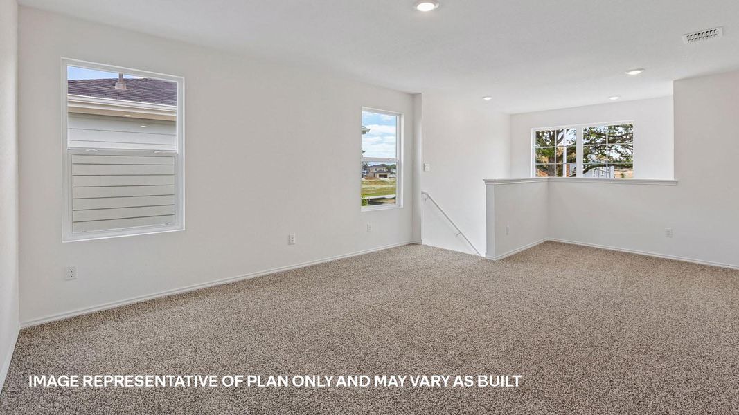 Representative unfurnished interior of a home built from the The Kendall by D.R. Horton in Valverde, Bastrop (Image 33).