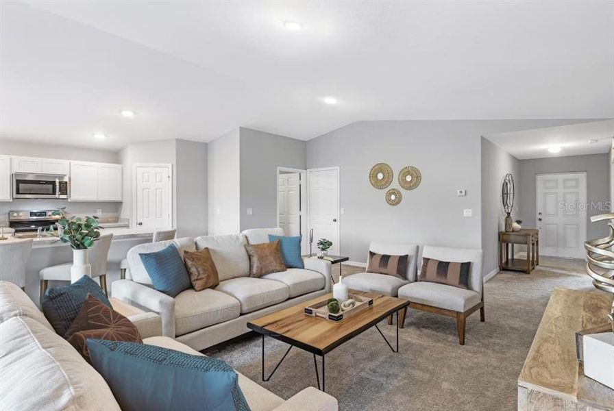 Furnished interior view inside a new home in , Citrus Springs (Image 6). Furnished interior view inside a new home in , Citrus Springs (Image 6).