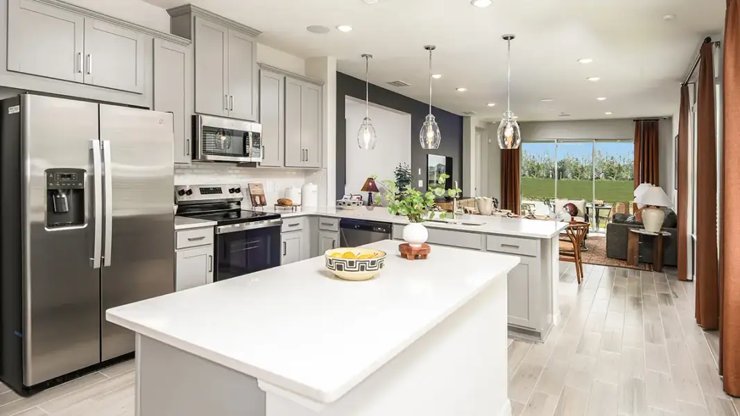 Furnished interior view inside a new home in Westview Community Group Page, Kissimmee (Image 6).