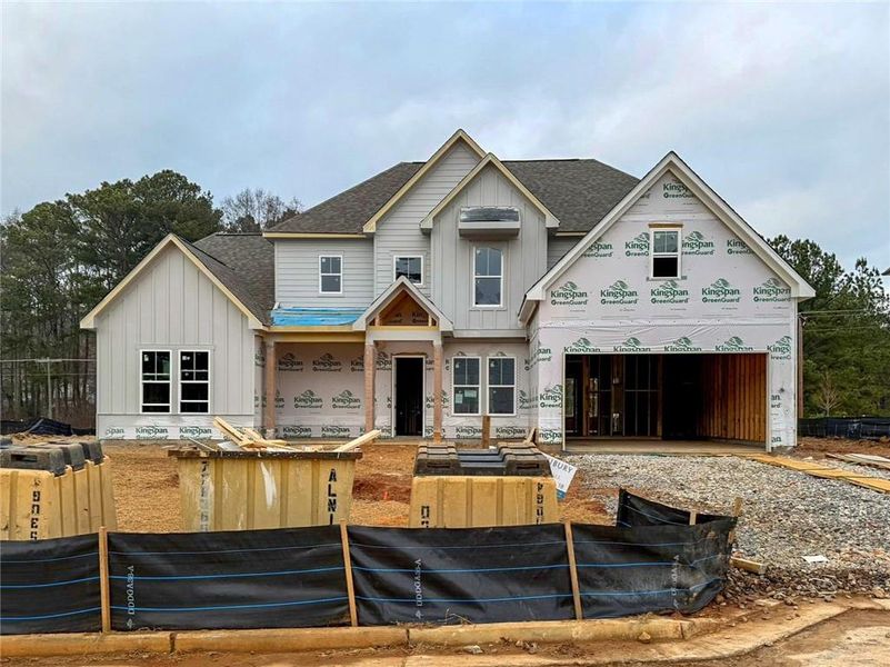 In-progress construction of a new home in Ashbury Commons, Powder Springs, GA (Image 43).