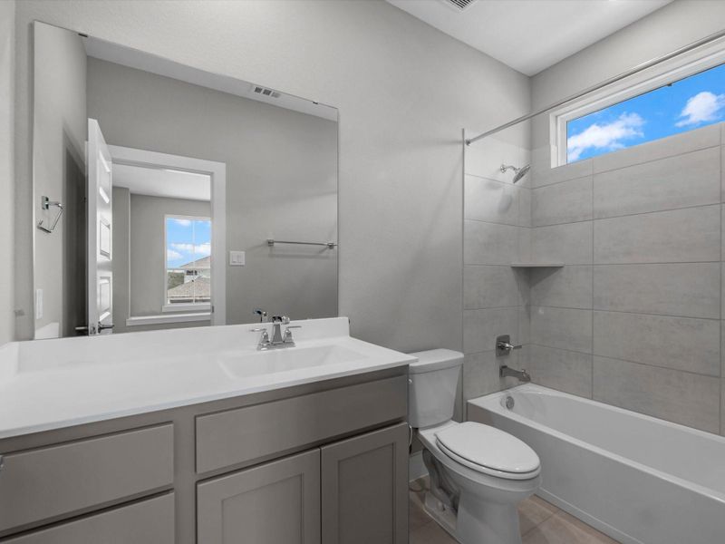 Furnished interior view inside a new home in Sienna 60’, Missouri City (Image 12).
