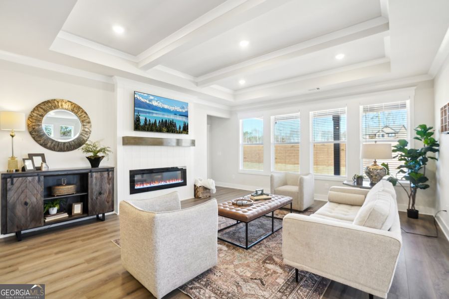 Furnished interior view inside a new home in Ponderosa Farms Reserve, Gainesville (Image 4).