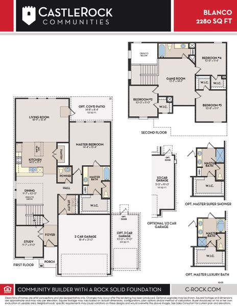 2D floor plan layout of this home in Notting Hill, Converse, TX (Image 3). 2D floor plan layout of this home in Notting Hill, Converse, TX (Image 3).